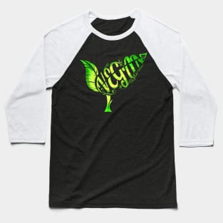 Vegetarians Love This Green Plant With The Word Vegan Baseball T-Shirt